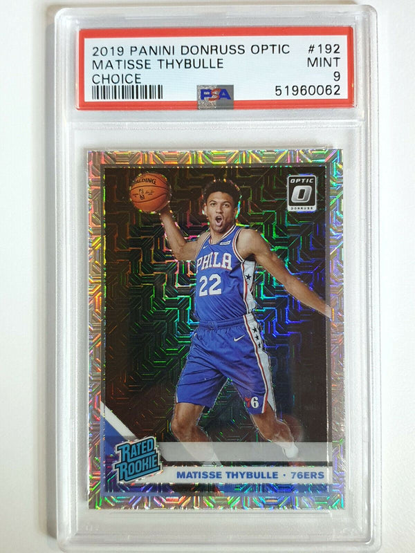 2019 Donruss Optic Matisse Thybulle Rookie #192 CHOICE PRIZM - PSA 9 (POP 14)