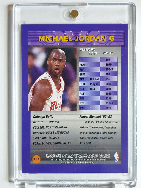 1994 Topps Finest Michael Jordan #331 With Coating - Good Condition