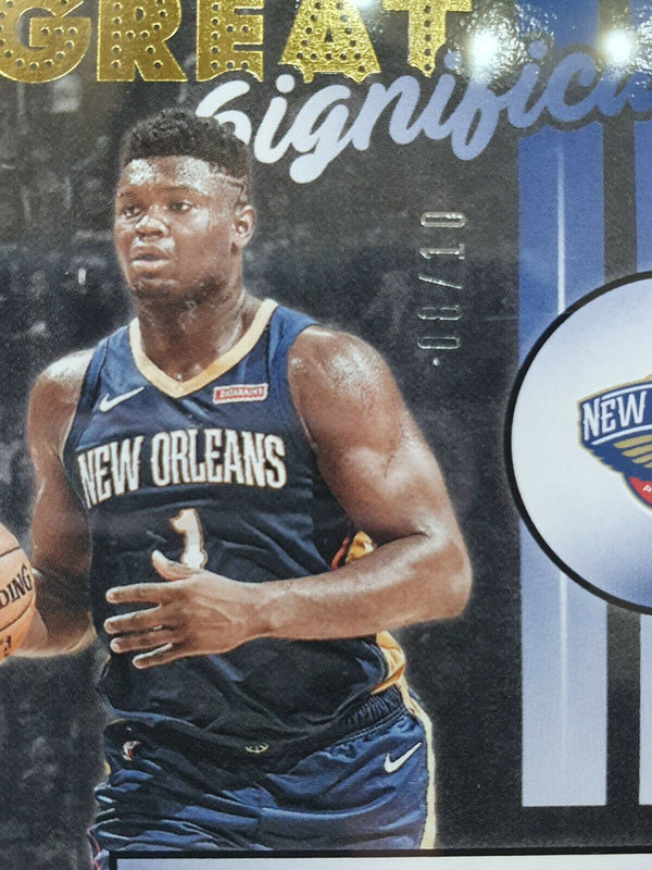 2020 Panini Hoops Zion Williamson Auto GOLD /10 - Super Rare & Ready to Grade