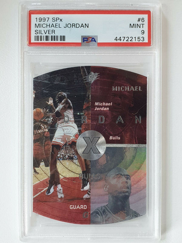 1997 SPx Michael Jordan #6 SILVER HOLO - PSA 9 (Low POP)