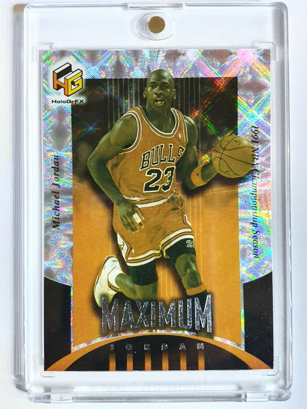 1999 Upper Deck Michael Jordan #MJ1 HOLO GrFX Maximum MJ - Ready to Grade