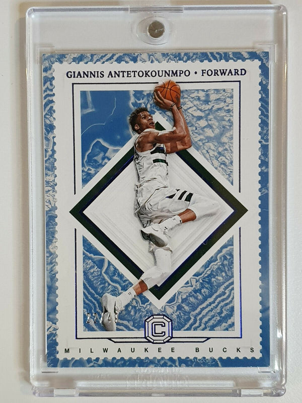 2017 Panini Cornerstones Giannis Antetokounmpo #88 QUARTZ /49 - Ready to Grade