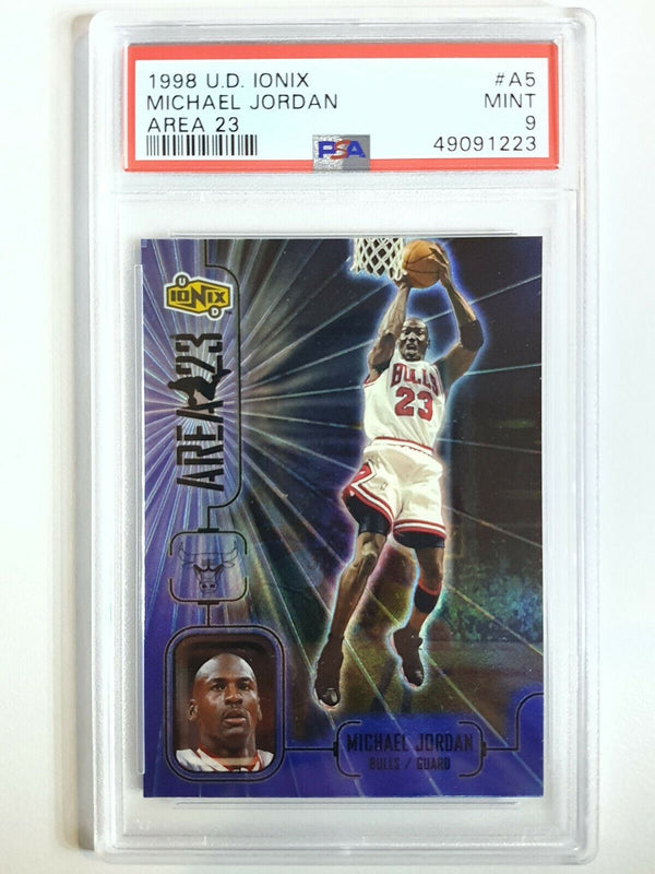 1998 Upper Deck Ionix Michael Jordan #A5 AREA 23 - PSA 9