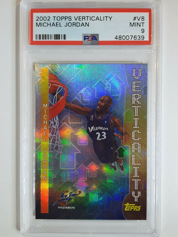 2002 Topps Michael Jordan #V8 VERTICALITY - PSA 9