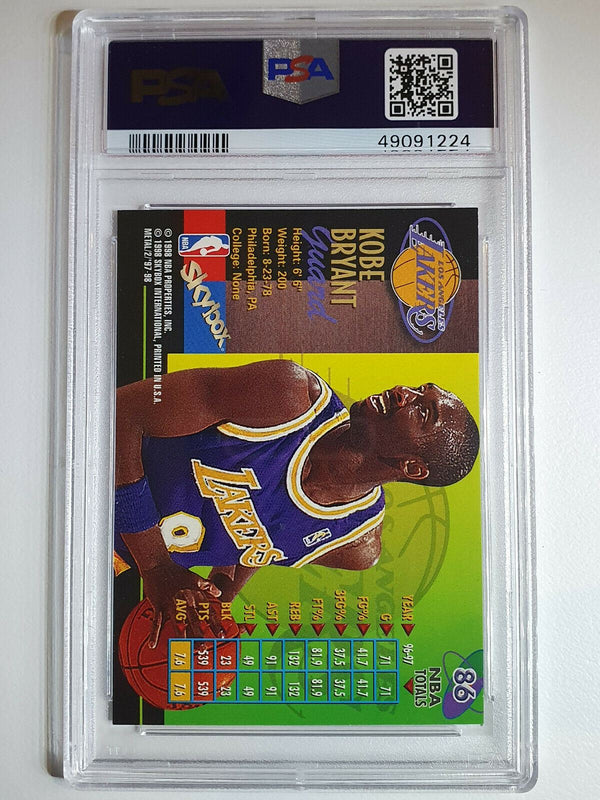 1997 Skybox Metal Universe Kobe Bryant #86 CHAMPIONSHIP SP - PSA 9