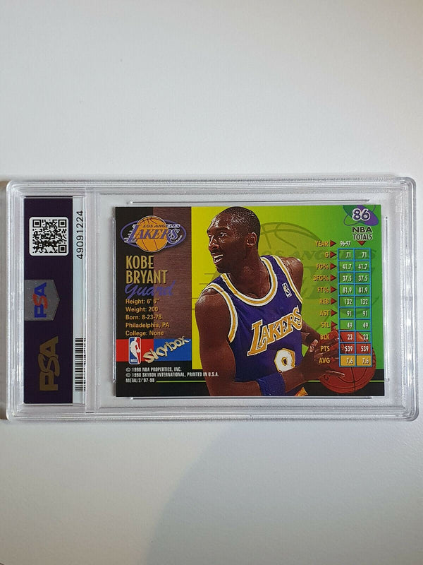 1997 Skybox Metal Universe Kobe Bryant #86 CHAMPIONSHIP SP - PSA 9