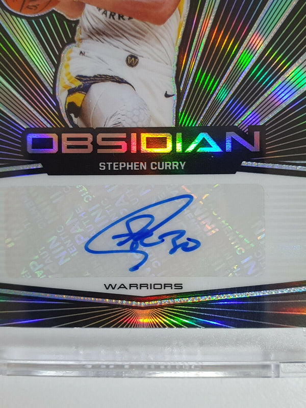 2019 Obsidian Stephen Curry Auto #MATRIX HOLO Prizm /25 - True Gem