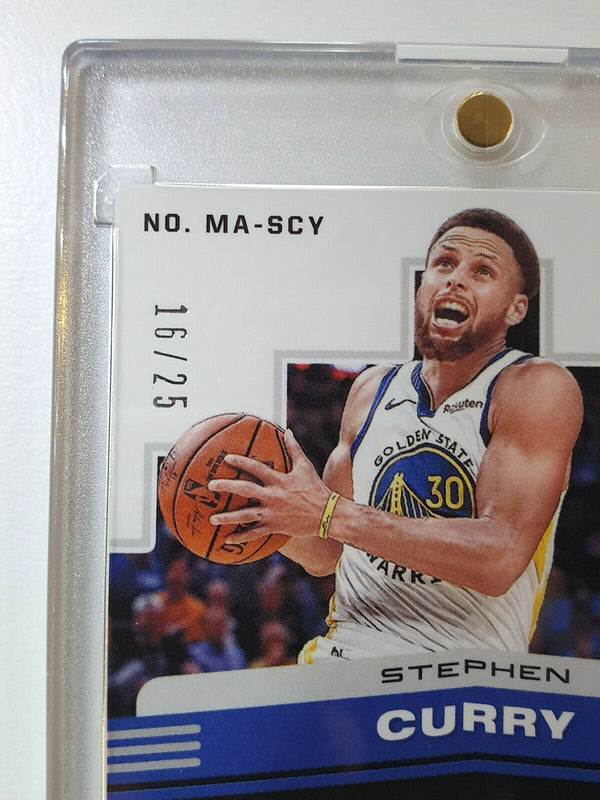 2019 Obsidian Stephen Curry Auto #MATRIX HOLO Prizm /25 - True Gem