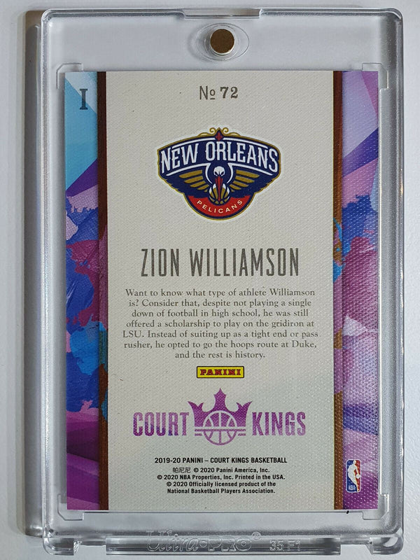 2019 Court Kings Zion Williamson Rookie #72 LEVEL 1 - Ready to Grade