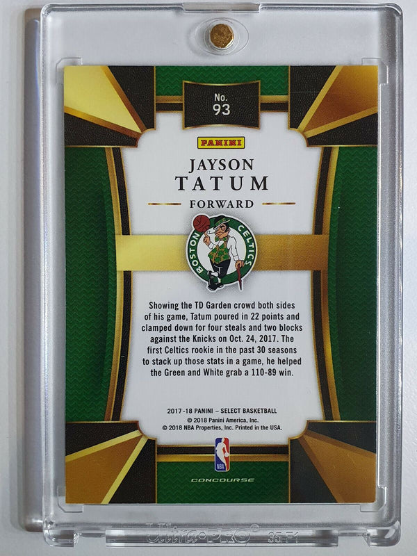 2017 Panini Select Jayson Tatum Rookie #93 Concourse - Ready for Grading