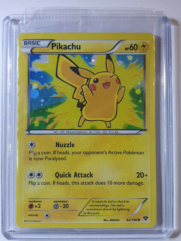 2014 Pikachu Holo XY 42/146 Limited Movie Promo Pack (2 Cards) - Factory Sealed