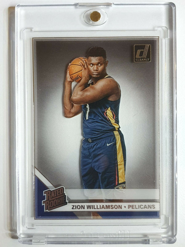 2020 Donruss Clearly Zion Williamson #V51 Rated Rookie Variation - Grading Ready