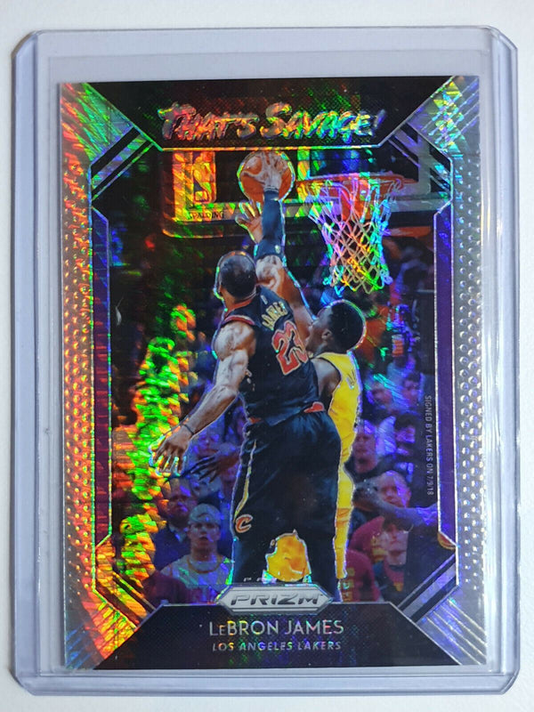 2018 Panini Prizm LeBron James #1 #10 HYPER Prizm Lot - Ready to Grade