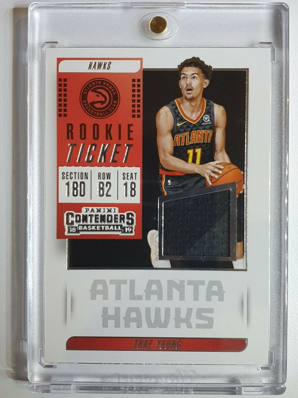 2018 Contenders Trae Young #Rookie Patch (Game Worn Jersey) - Ready to Grade