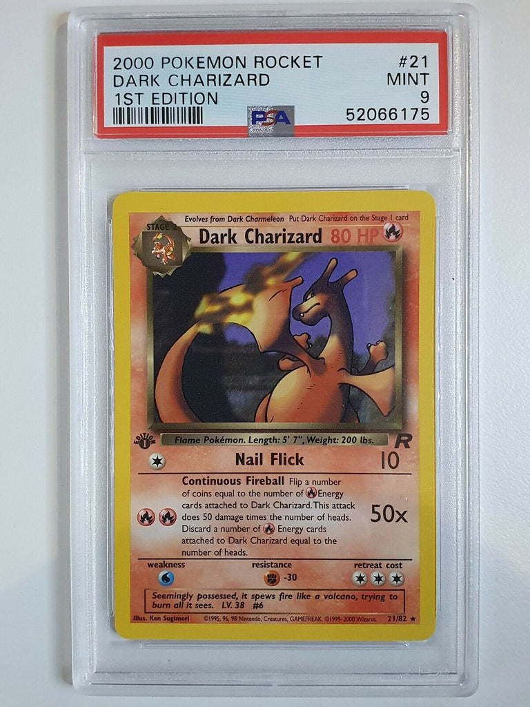 2000 Pokemon Dark Charizard 21/82 1ST EDITION Team Rocket