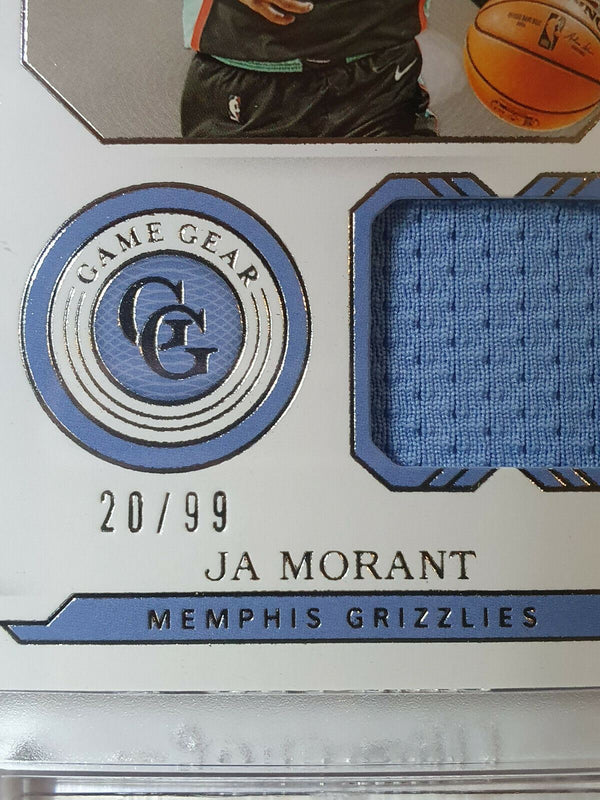 2020 National Treasures Ja Morant #PATCH /99 Game Gear Worn Jersey - Rare