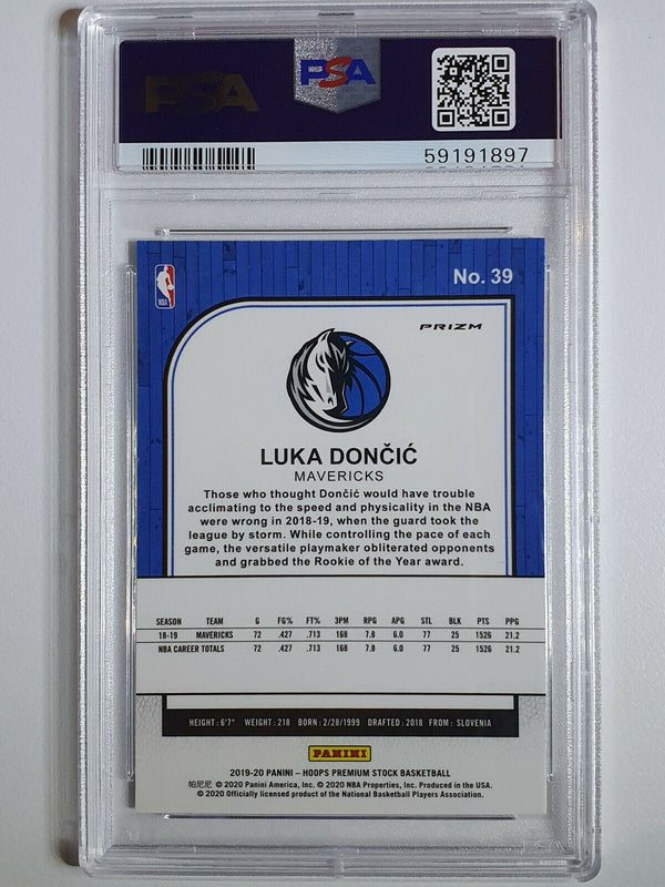 2019 Hoops Premium Stock Luka Doncic #39 PULSAR HOLO - PSA 9