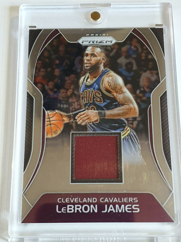 2017 Panini Prizm Lebron James Game Worn Jersey Patch - Ready to Grade