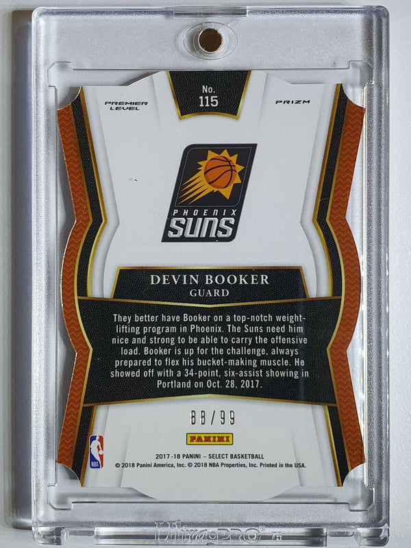 2017 Select Devin Booker #115 PURPLE Prizm /99 Die Cut - Ready to Grade