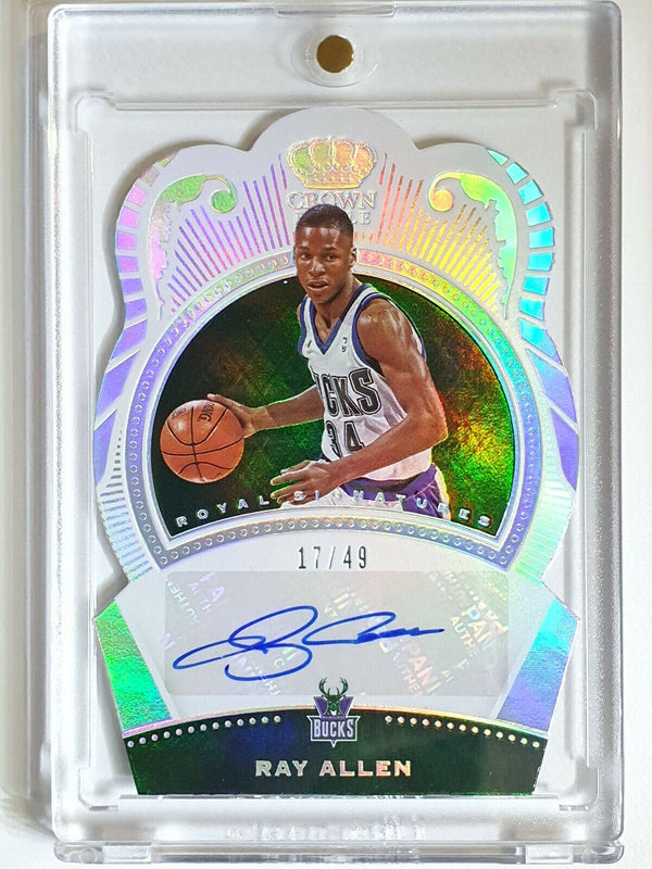 2020 Crown Royale Ray Allen AUTO /49 Royal Autographs Die Cut - Ready to Grade