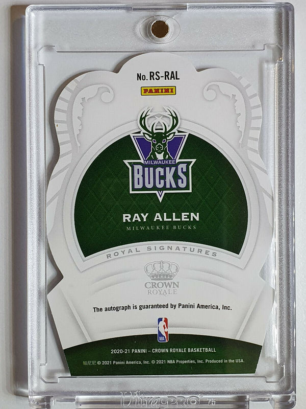 2020 Crown Royale Ray Allen AUTO /49 Royal Autographs Die Cut - Ready to Grade