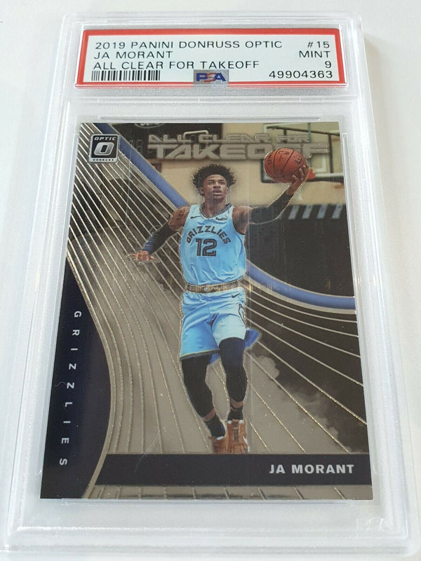 2019 Donruss Optic Ja Morant Rookie #15 All Clear for Takeoff - PSA 9