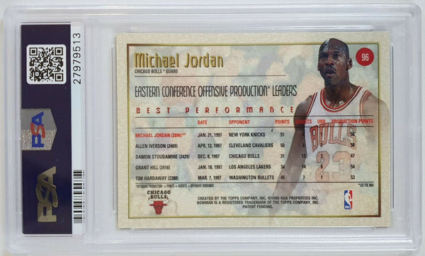 1997 Bowman's Best Michael Jordan #96 FOIL - PSA 9