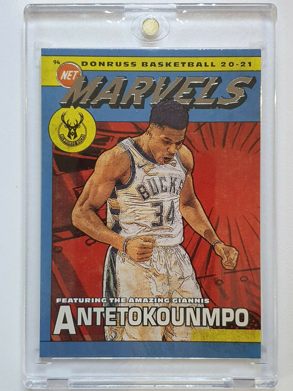 2020 Donruss Giannis Antetokounmpo #14 NET MARVELS - Ready to Grade