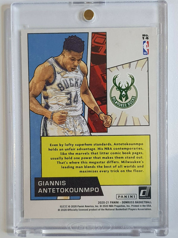 2020 Donruss Giannis Antetokounmpo #14 NET MARVELS - Ready to Grade