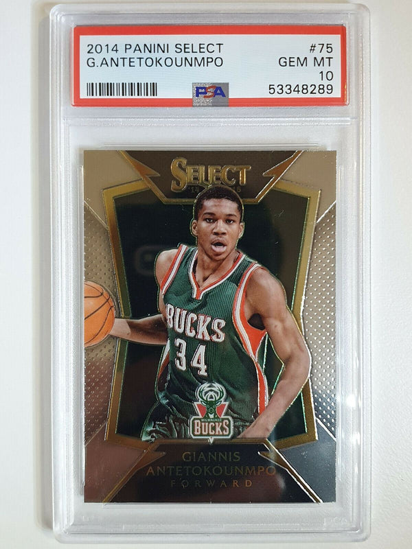 2014 Panini Select Giannis Antetokounmpo #75 - PSA 10 (GEM & LOW POP)