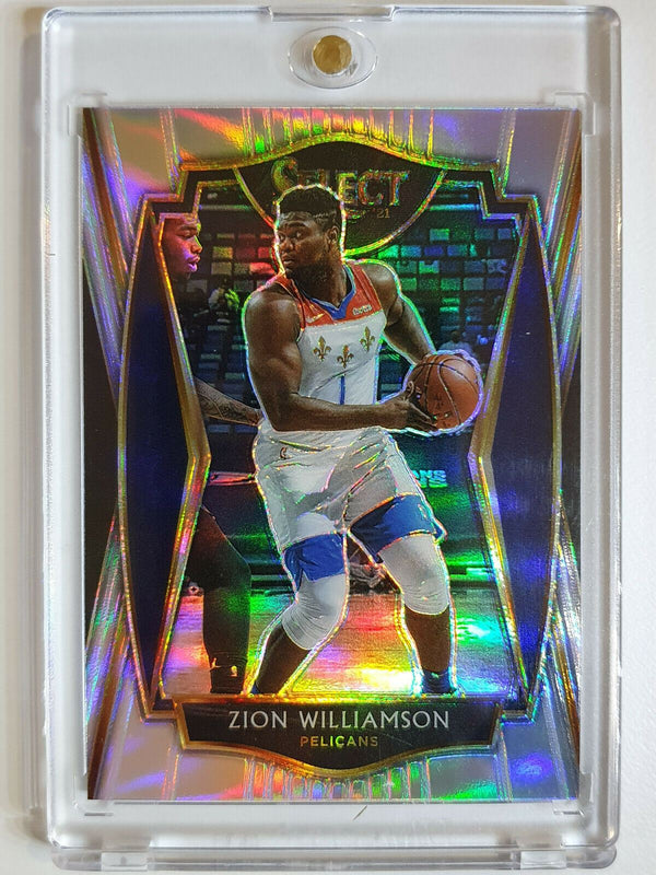 2020 Select Zion Williamson #126 Premier Level SILVER HOLO - Ready to Grade