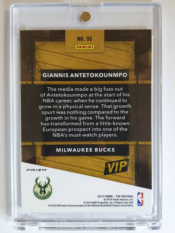 2019 The National Giannis Antetokounmpo #35 SILVER LASER - Ready to Grade