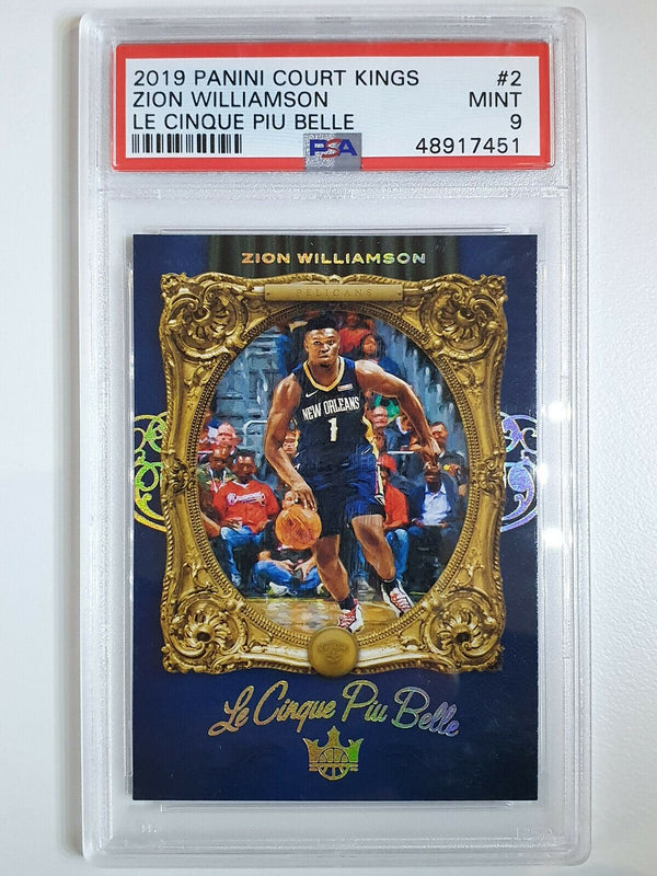 2019 Court Kings Zion Williamson Rookie #2 Le Cinque Piu Belle CASE HIT - PSA 9