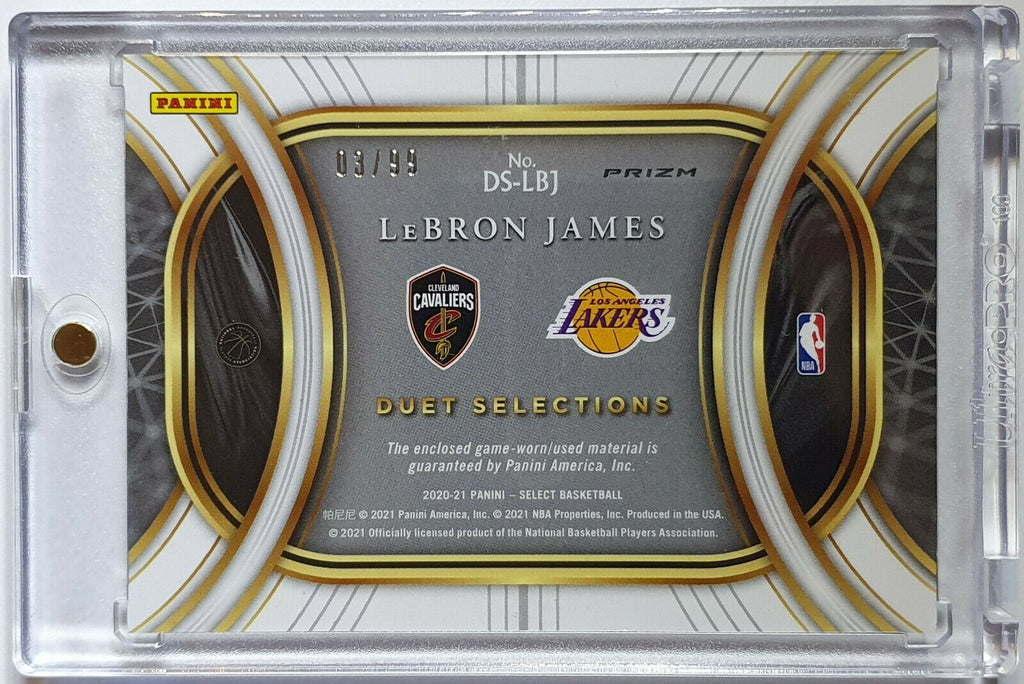 2020 Origins LeBron James #PATCH BLUE /99 Game Worn Jersey - Rare – Perfect  Edges Cards