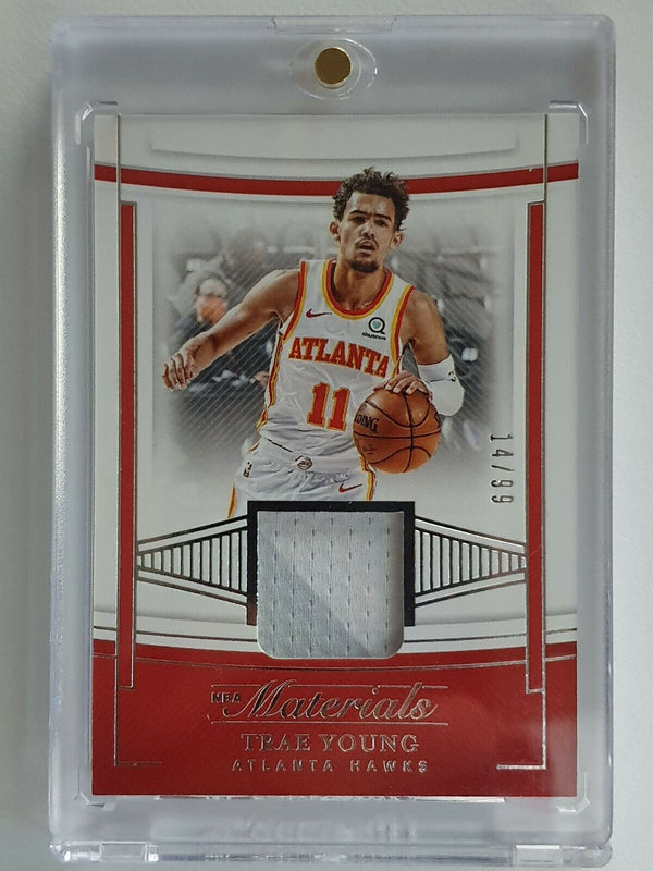 2020 National Treasures Trae Young #PATCH /99 Game Worn Jersey - Ready to Grade