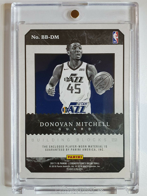 2017 Cornerstones Donovan Mitchell #Rookie Patch (Game Worn) - Ready to Grade