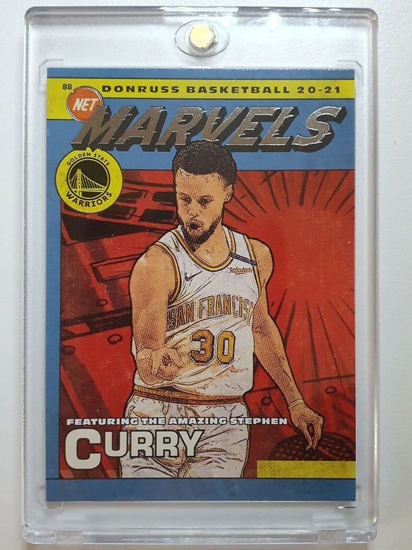 2020 Panini Donruss Stephen Curry #17 NET MARVELS - Ready for Grading