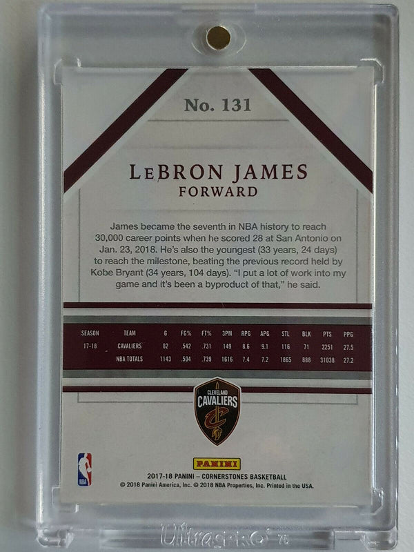 2017 Panini Cornerstones Lebron James #131 /165 - Ready to Grade