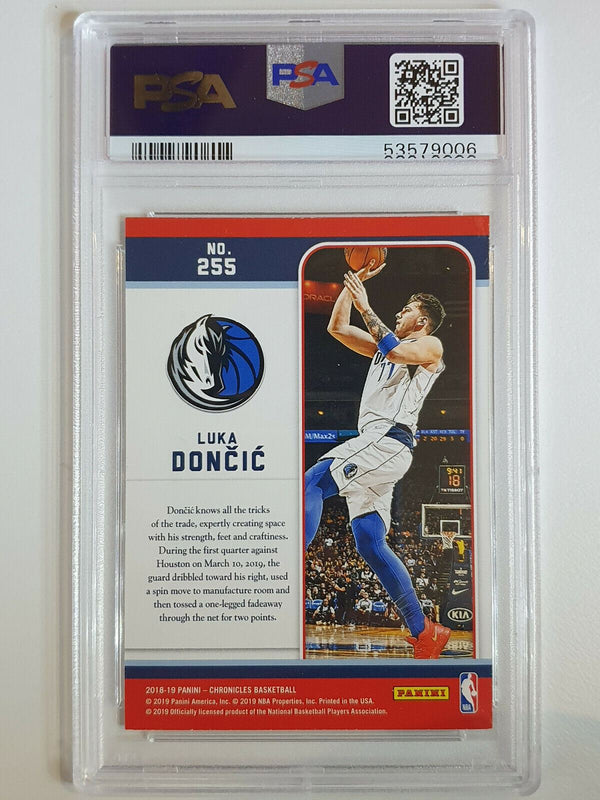 2018 Chronicles Luka Doncic ROOKIE #255 Holo Foil - PSA 9