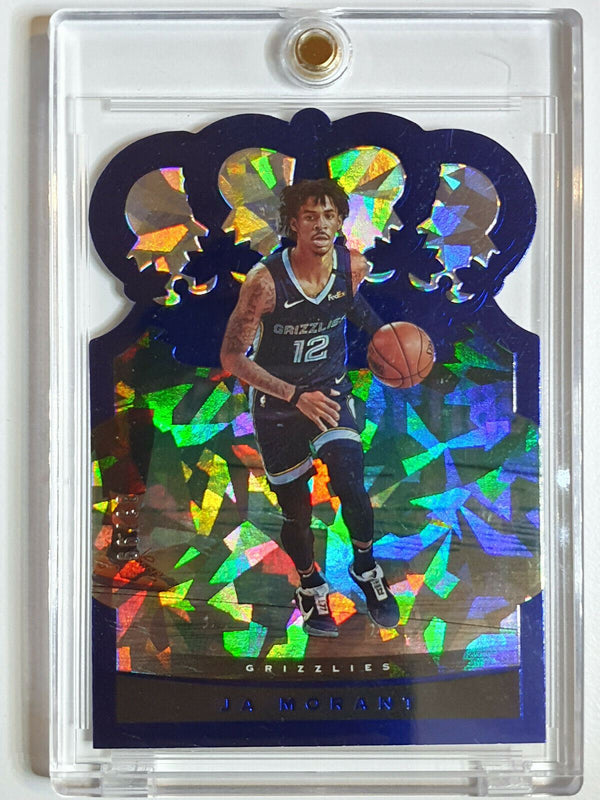 2020 Crown Royale Ja Morant #4 BLUE CRYSTAL Prizm /99 Die Cut - Ready to Grade