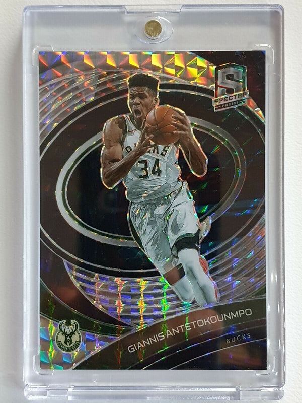 2020 Spectra Giannis Antetokounmpo #25 INTERSTELLAR Prizm /49 - Ready to Grade