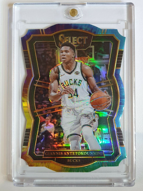 2017 Select Giannis Antetokounmpo #147 TIE DIE Prizm /25 Premier Die Cut - GEM