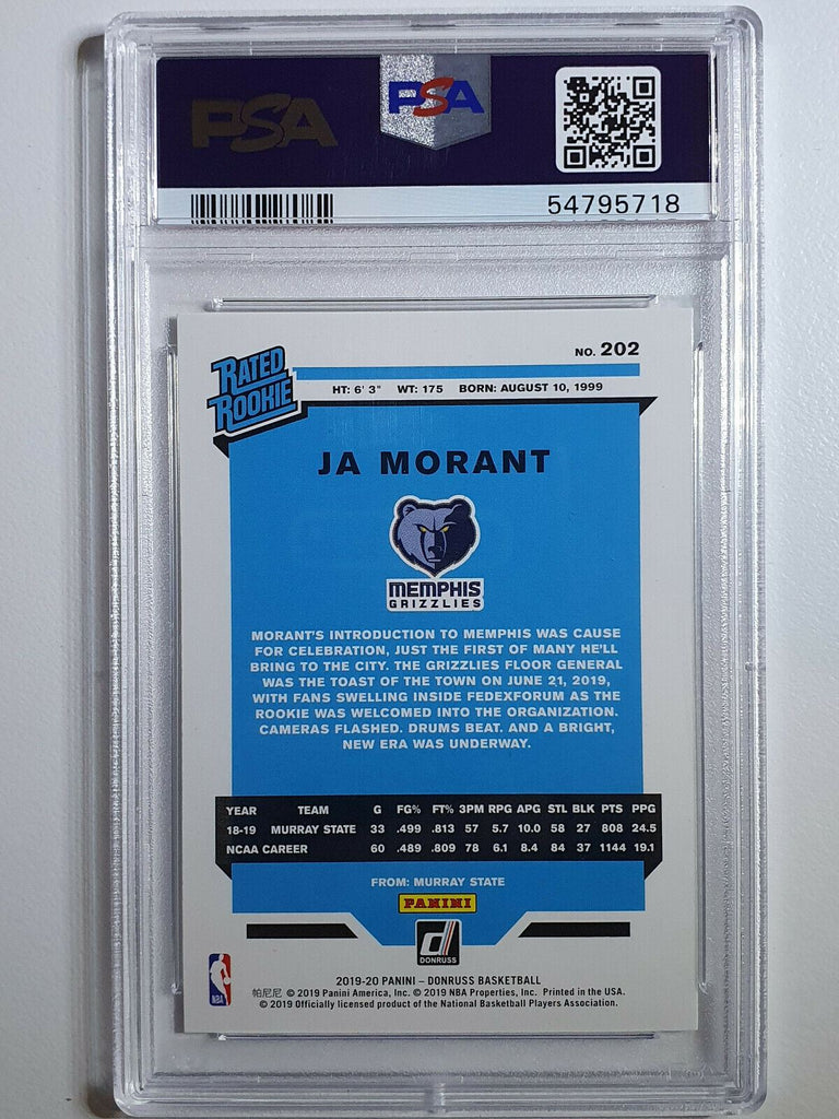 Ja Morant rookie store blue PSA 9 LOW POP