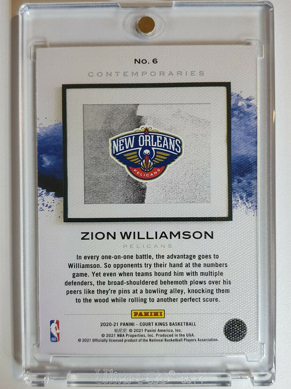 2020 Panini Court Kings Zion Williamson #6 CONTEMPORARIES - Ready to Grade