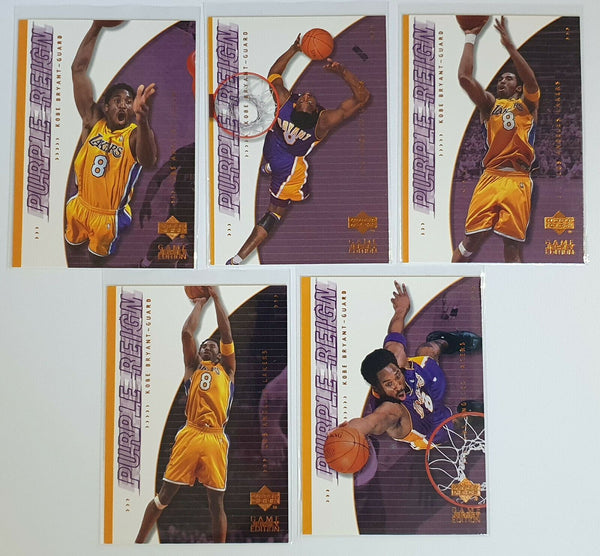 2000 Upper Deck Kobe Bryant PURPLE REIGN LOT OF 15 (Set) - Ready to Grade