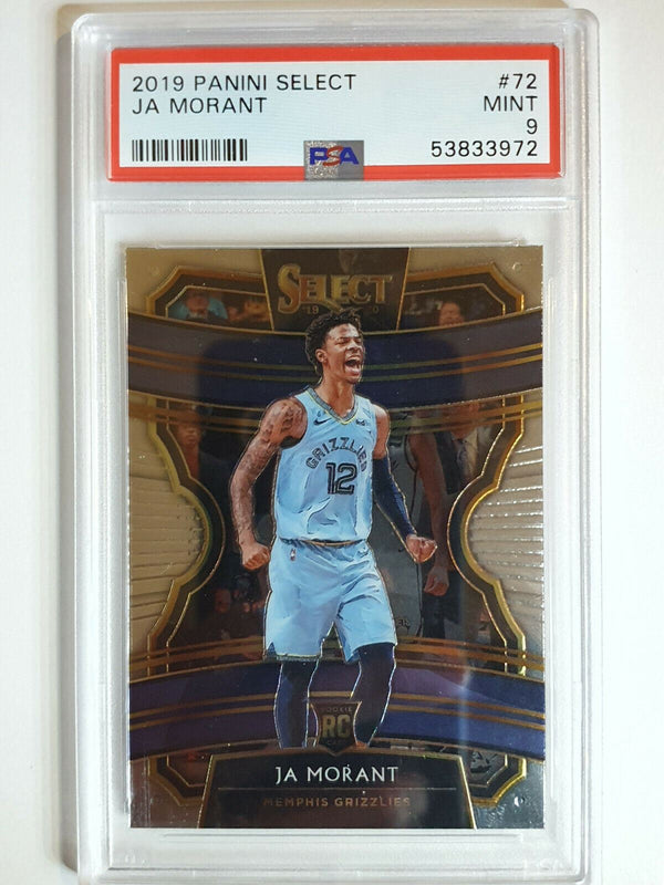 2019 Panini Select Ja Morant Rookie #72 - PSA 9