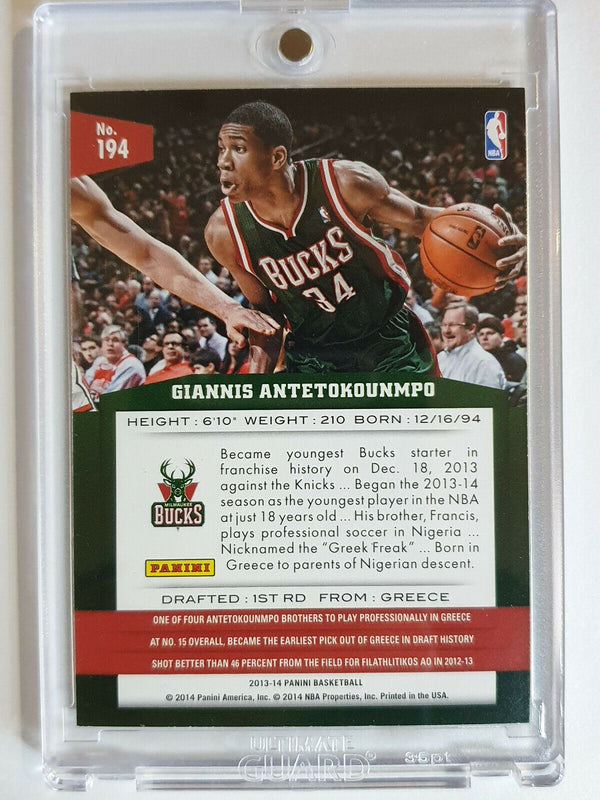 2013 Panini Giannis Antetokounmpo Rookie #194 RC - Ready to Grade