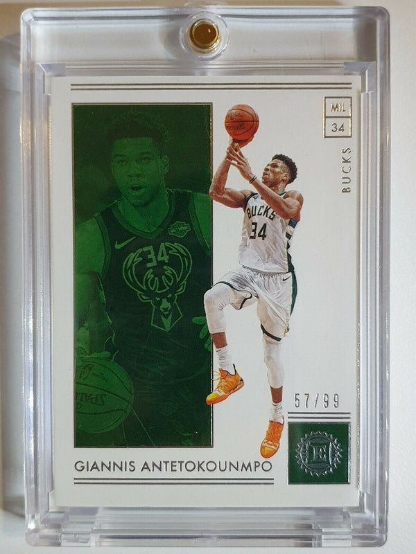 2018 Encased Giannis Antetokounmpo #25 SILVER FOIL /99 - Ready to Grade