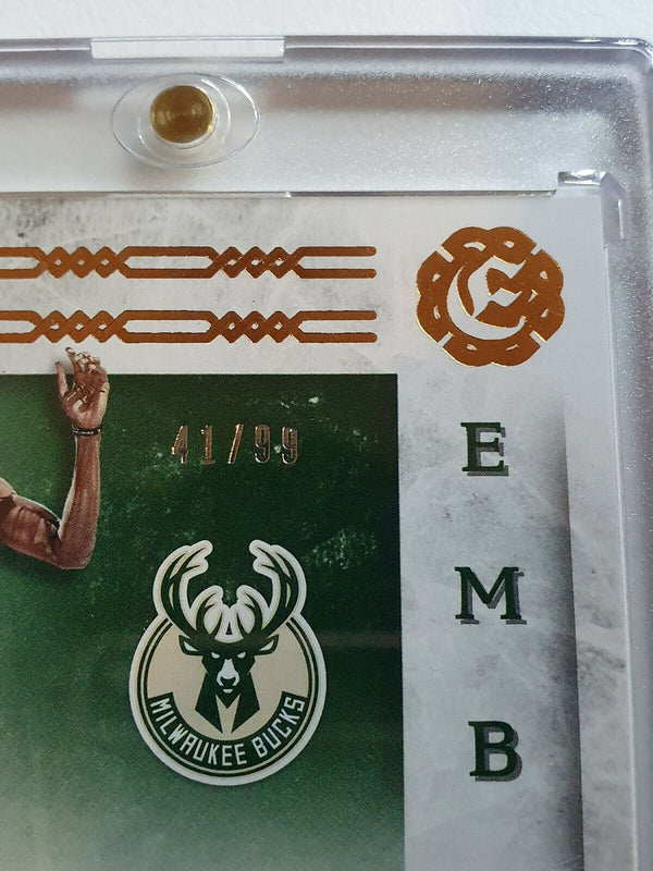 2016 Excalibur Giannis Antetokounmpo #PATCH /99 Game Worn Jersey