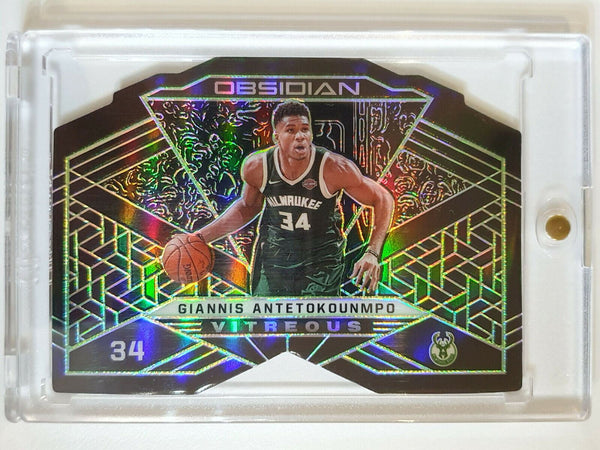 2019 Obsidian Giannis Antetokounmpo #2 VITREOUS GREEN /25 (CASE HIT) - GEM